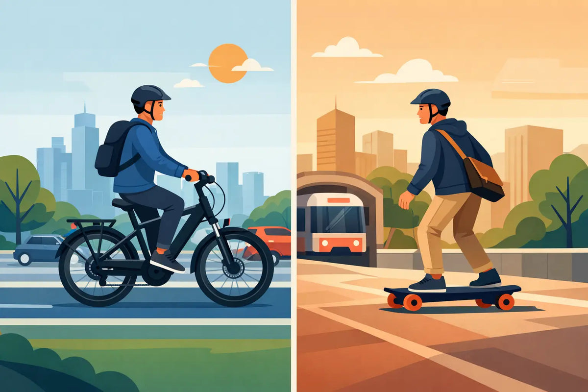 Electric Bike vs Eskate Commute - Which Fits?