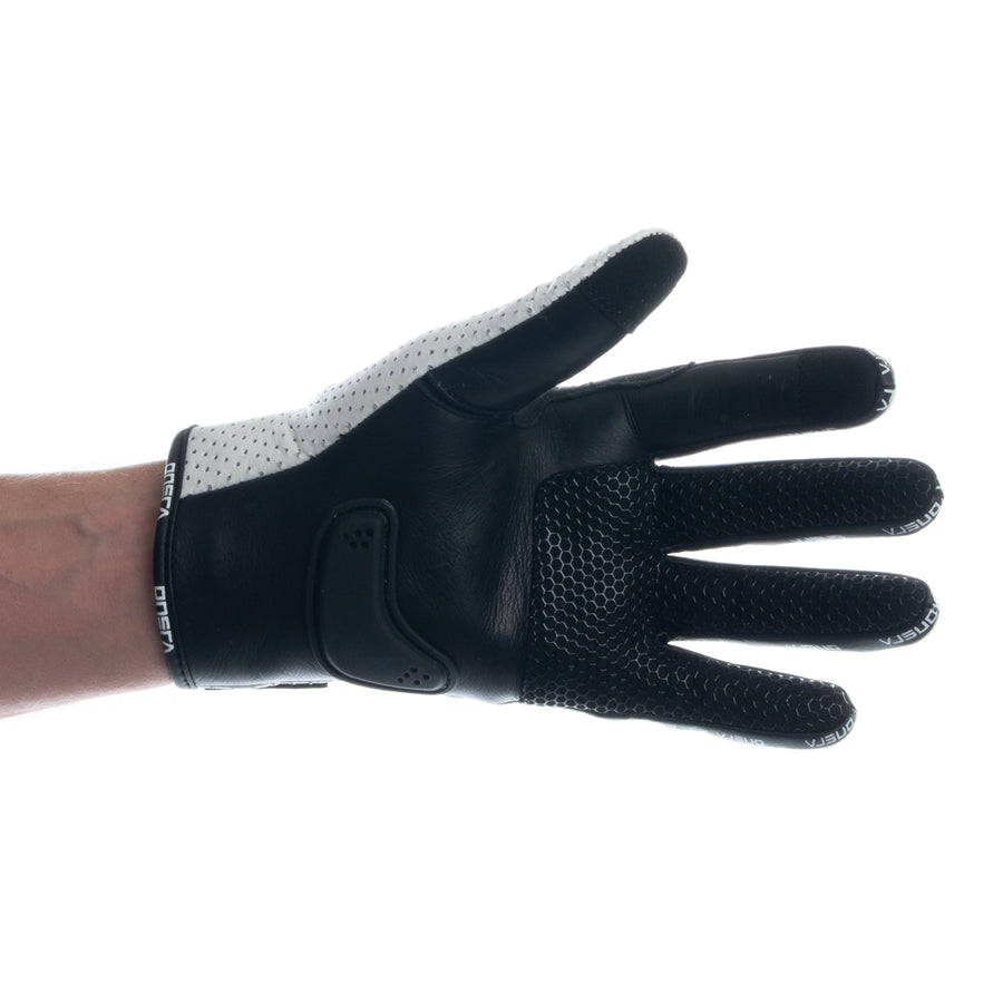 ULTRALIGHT Long-Finger White Motorbike & Eskate Gloves – palm side