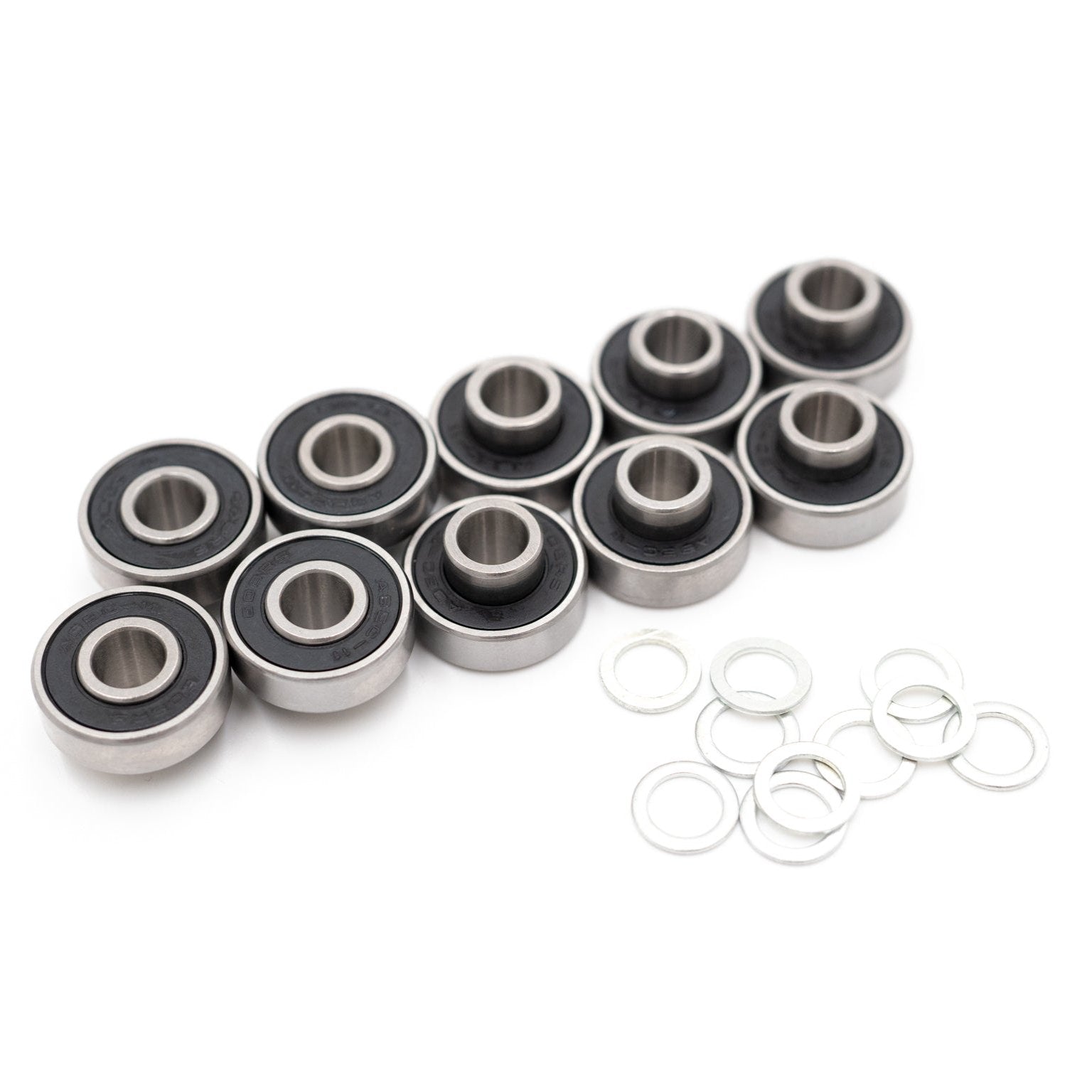 608RS 8mm Skateboard Bearings with integrated Spacers
