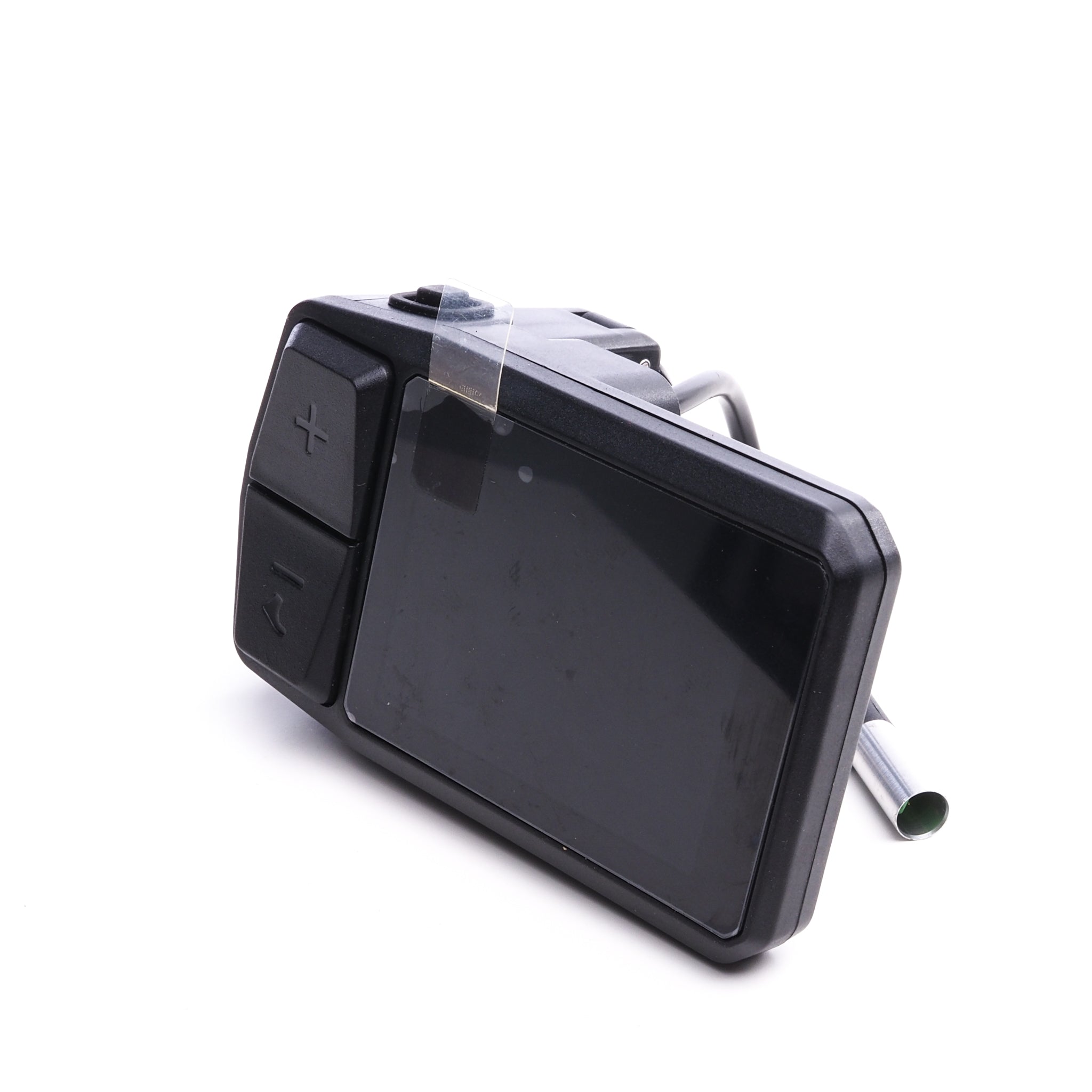 VANDAL E-Bike Display mit großem Bildschirm, integrierten Tasten und USB-Anschluss zum Laden des Smartphones – kompatibel mit der Bigstone App für Bluetooth-Konnektivität und Fahrdaten in Echtzeit.