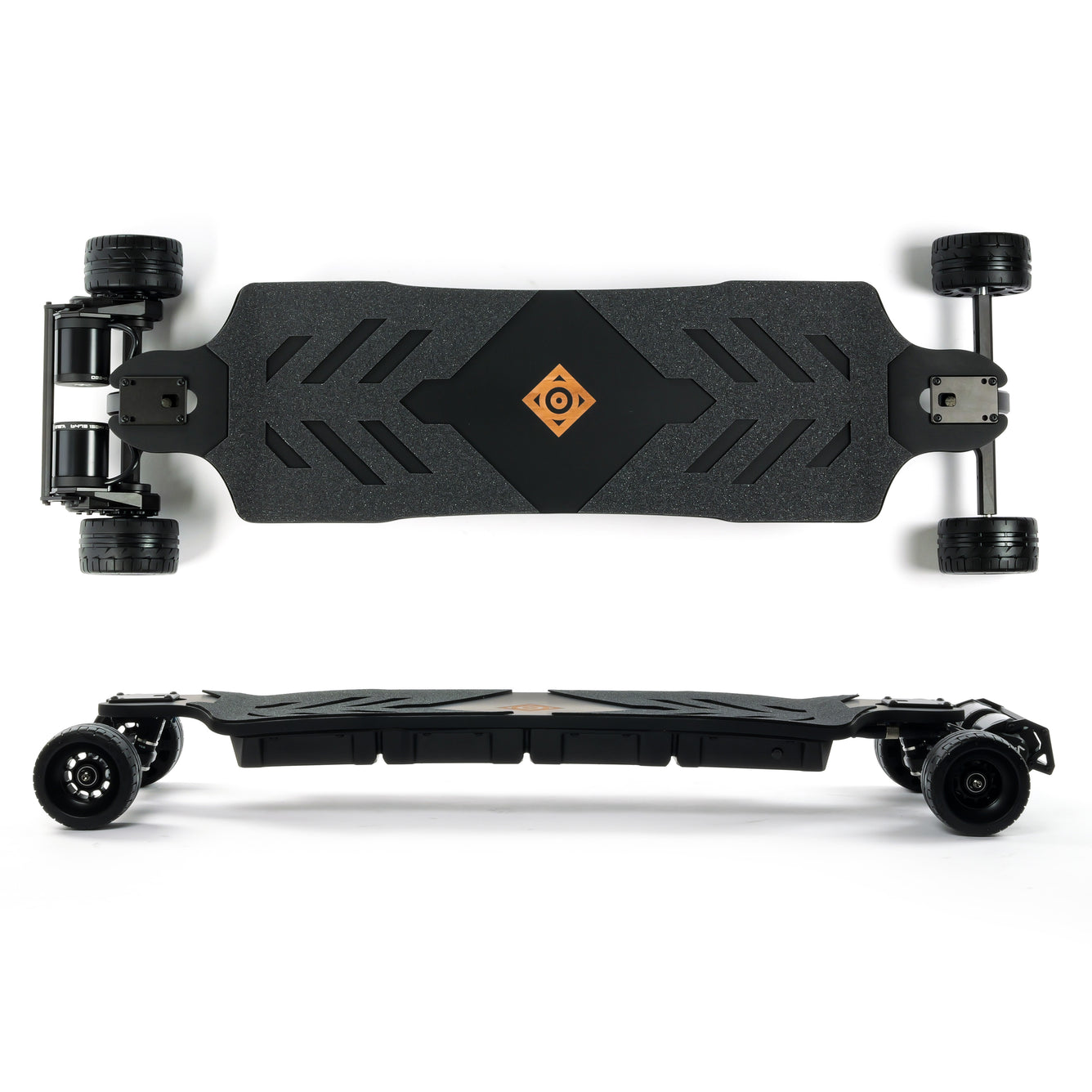 ONSRA BLACK Carve 4 electric longboard featuring a flexible bamboo deck, Gear Drive system, powerful 14S battery, precision trucks, and all-terrain wheels, designed for high-performance carving, commuting, and long-range riding.