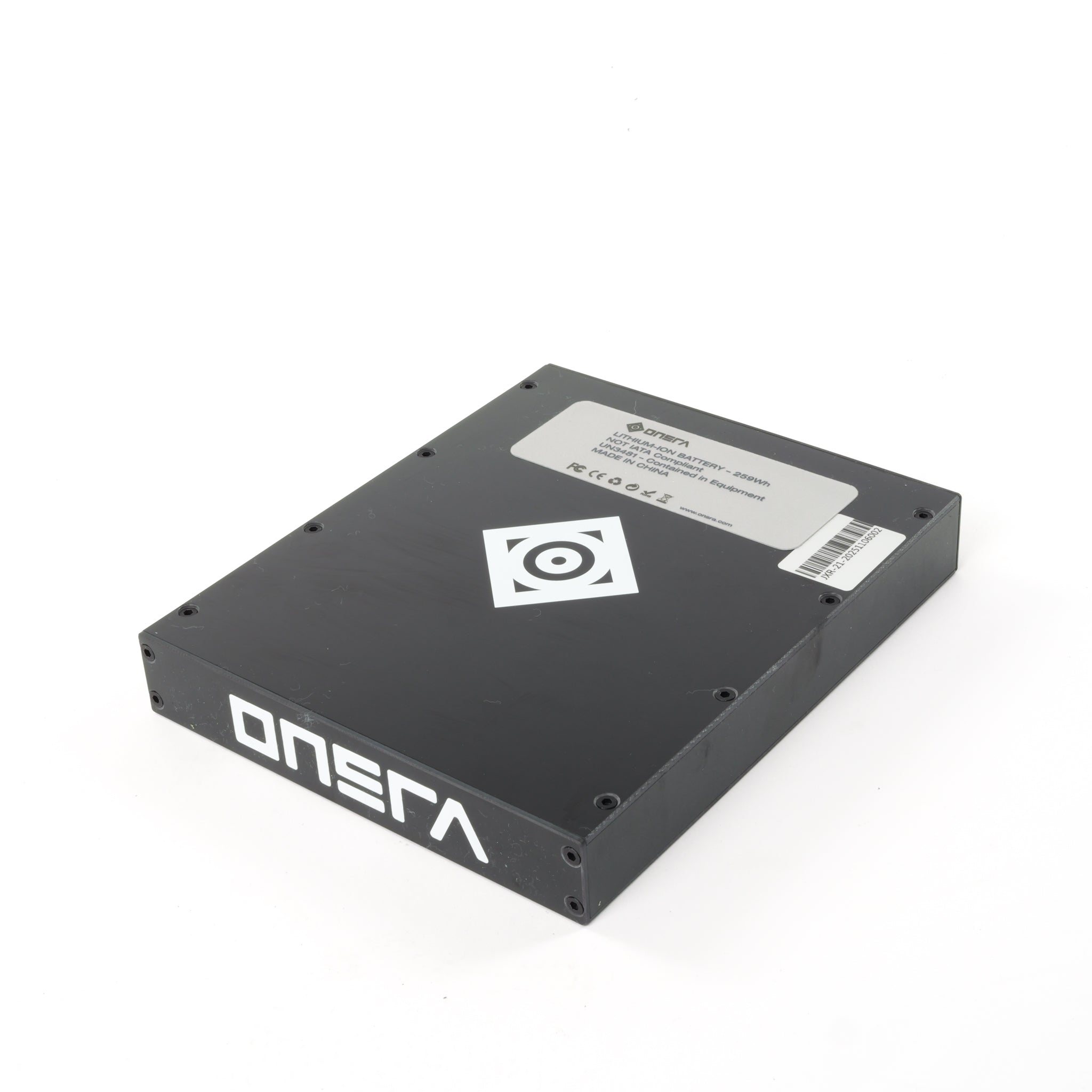 ONSRA ZENO electric skateboard battery in CNC-style black enclosure, available in 99Wh travel-safe and 259Wh extended versions