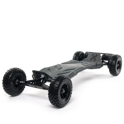 VELAR 14S4P off-road electric longboard battery, compactly integrated into the large high-performance board for extreme speed and off-road riding.