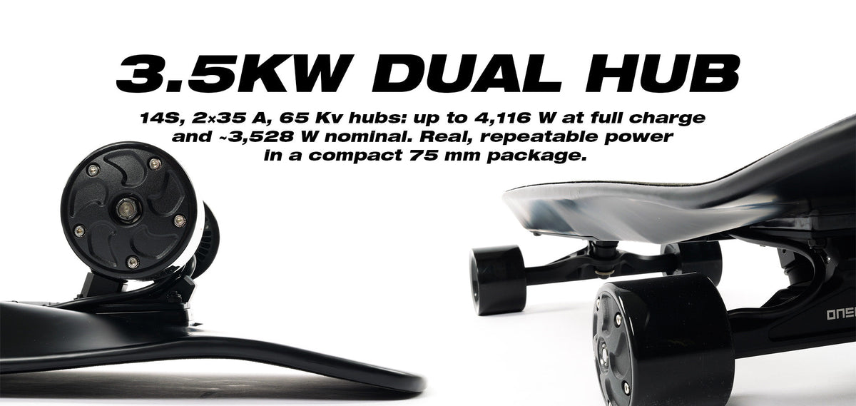 ZENO dual hub motors close up